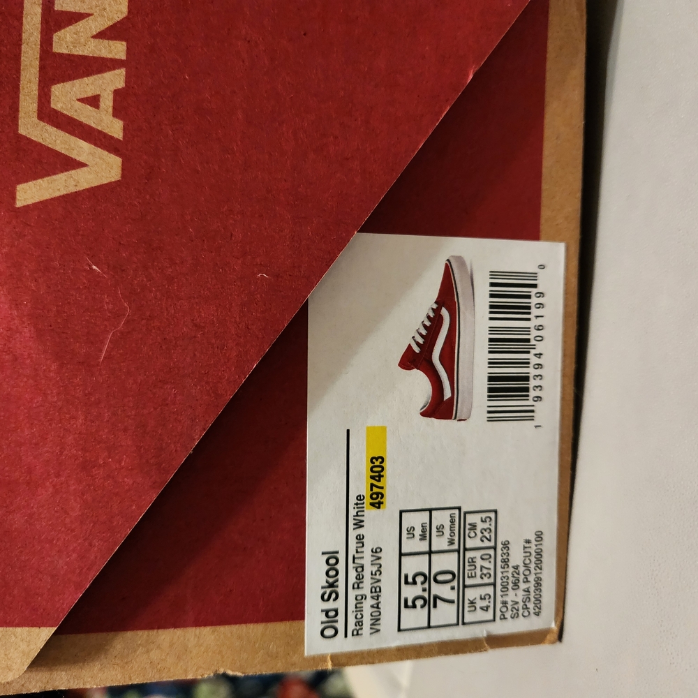 Vans Old Skool Red Sneakers